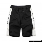 Zoilmxmen 2019 New Trend Men's Personality Casual Solid Color Sports Shorts Surf Beach Shorts Black B07MTJQCHX